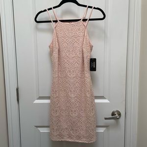 Pale pink Guess lace dress